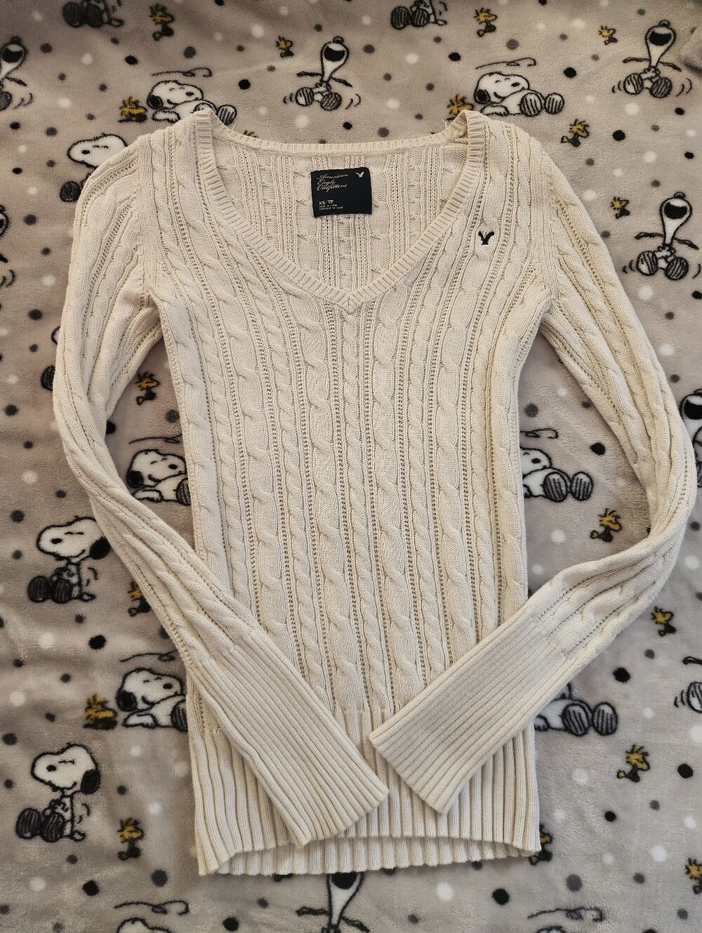American Eagle Y2K Cable Knit Sweater
